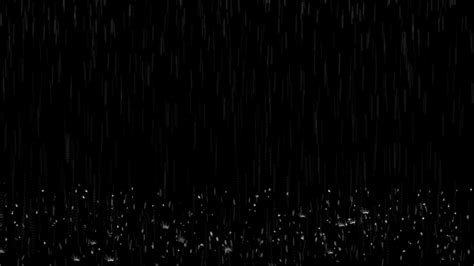 Black Screen Rain Stock Video Footage for Free Download