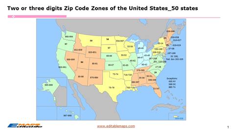 USA Zip Code Map - Editable PowerPoint Maps