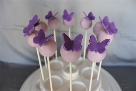 Purple Butterfly Cake Pops - CakeCentral.com