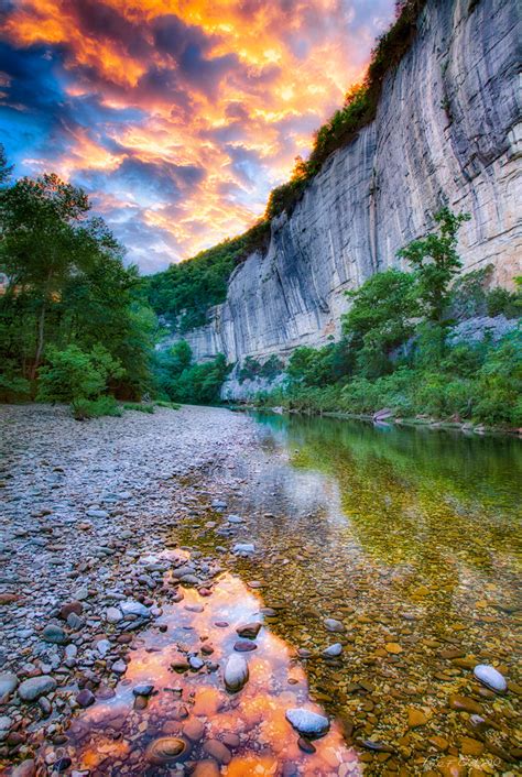 10/14/14 Featured Arkansas Landscape Photography–Sunset at Roark Bluff on the Buffalo River ...