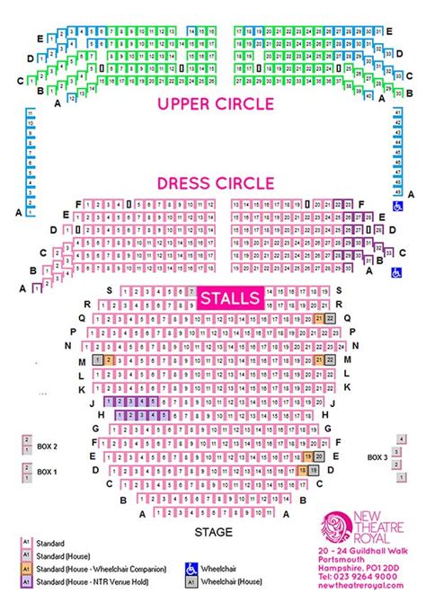 New Theatre Royal, Portsmouth | Seating Plan, view the seating chart for the New Theatre Royal