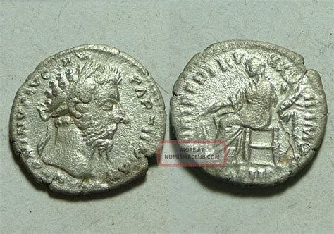 Rare Ancient Roman Silver Coin Marcus Aurelius Denarius