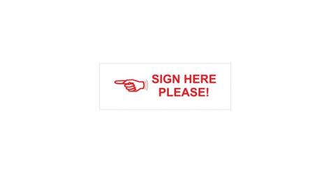 Sign Here Please Stock Stamp 4911/191 38x14mm | Rubber Stamps Online Singapore