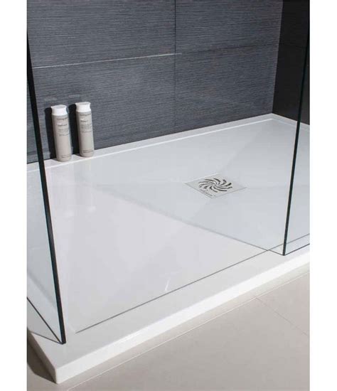 Crosswater Stone Resin Shower Trays 25mm Central Waste Rectangular 800 x 1500mm