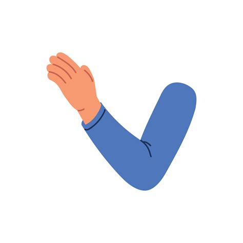 Elbow. Arm from palm to shoulder in cartoon style.isolated vector illustration 17294749 Vector ...