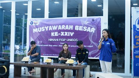 HIMAHI FISIP UNIBOS GELAR MUBES KE-24, REFLEKSIKAN HASIL DAN REGENERASI LEMBAGA - News Unibos