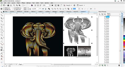 elephant line art vector file on Behance