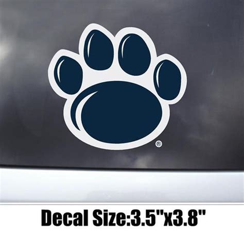 Nittany Lion Paw Print Decal Sticker | Paw print decal, Print decals, Lion paw