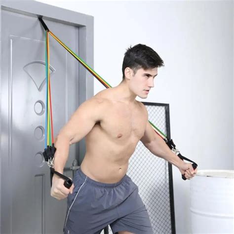 On the Door Resistance Bands Pull rope buckle Fitness Gym Equipment Exercise Training Pull Rope ...