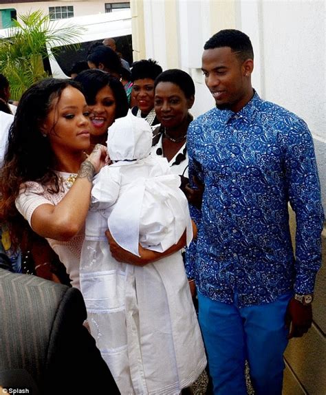 Flawless! Rihanna and baby Majesty at her Christening in Barbados ...