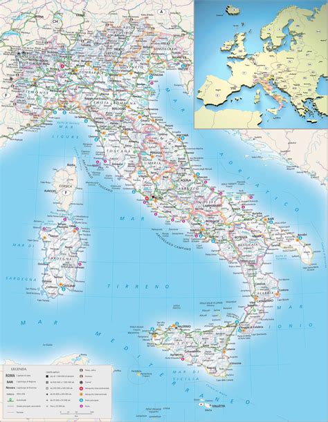 Maps of Italy | Detailed map of Italy in English | Tourist map of Italy ...