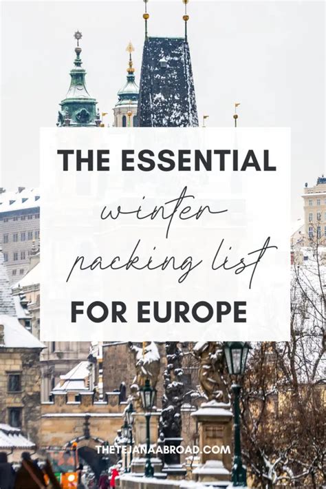 The Essential Winter Packing List For Europe