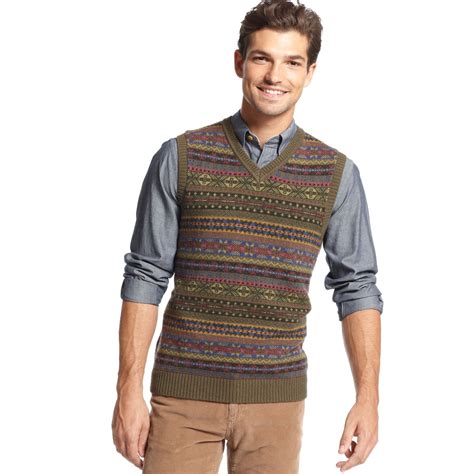 Lyst - Tommy Hilfiger Harry Fair Isle Sweater Vest for Men