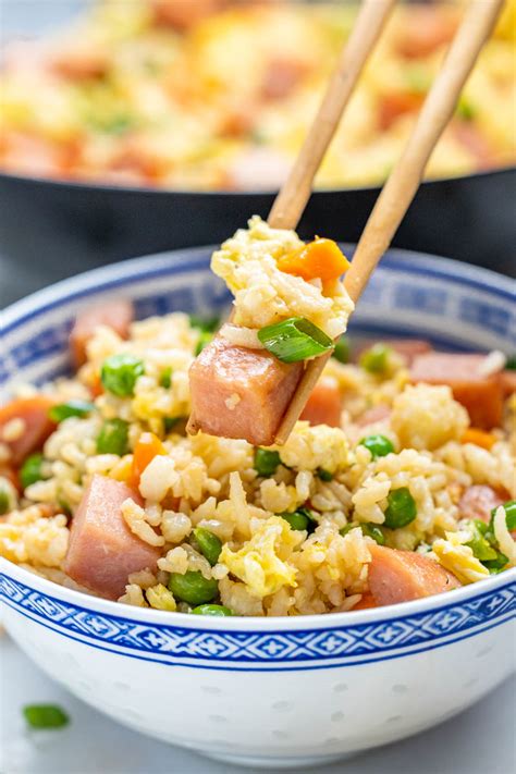 Takeout Spam Fried Rice - The Stay At Home Chef