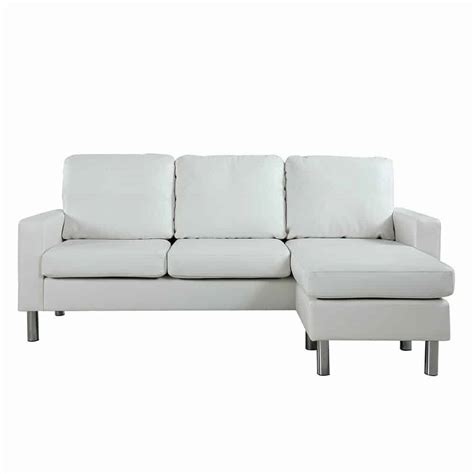 White Faux Leather Configurable Sectional Sofa - Affordable Modern ...