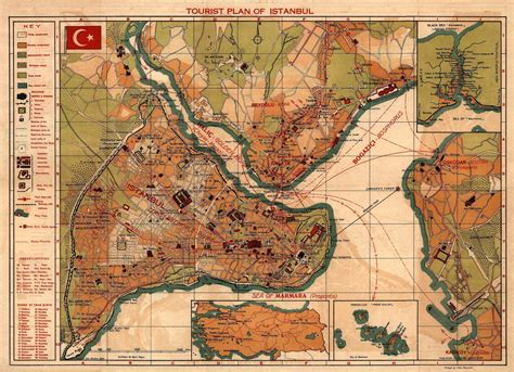 Old istanbul map - Istanbul old map (Turkey)