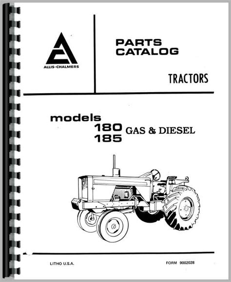 Allis Chalmers 185 Tractor Parts Manual