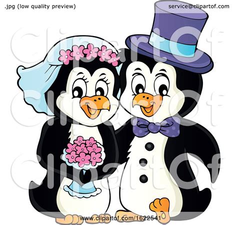 Penguin Wedding Couple by visekart #1622541