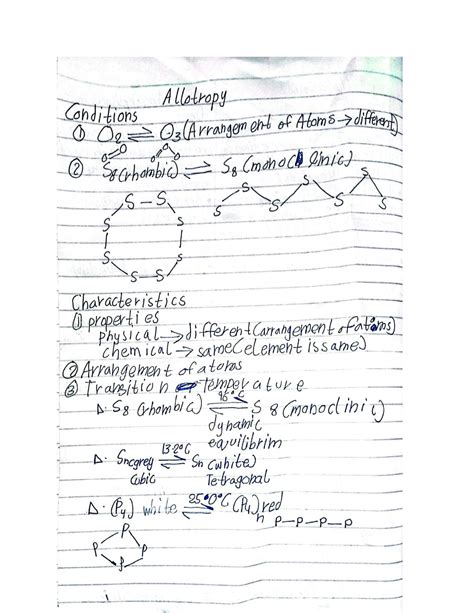 SOLUTION: Allotropy and types of allotropy lecture quiz preparation material - Studypool