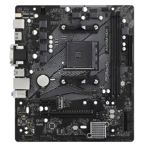 ASRock A520M-HDV AMD AM4 mATX Motherboard - Micro Center