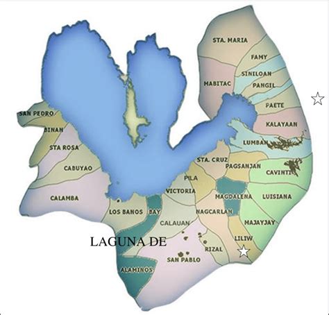 -Map of Laguna Province Showing the Locations of the Four Campuses. | Download Scientific Diagram