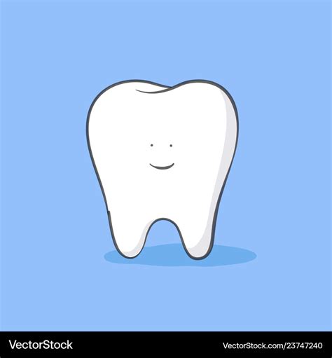 Tooth cartoon Royalty Free Vector Image - VectorStock