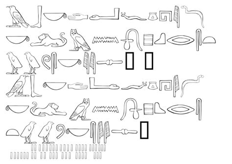 Free Ancient Egyptian Hieroglyphic Font - Infoupdate.org