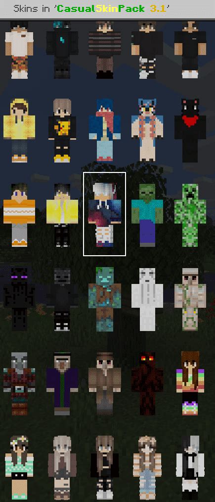 Casual Skin Pack 3.1! - MC Skin Packs | minecrafts.us