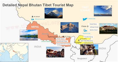 Nepal Map, Map of Nepal, Nepal Tour Map - Tibet Vista