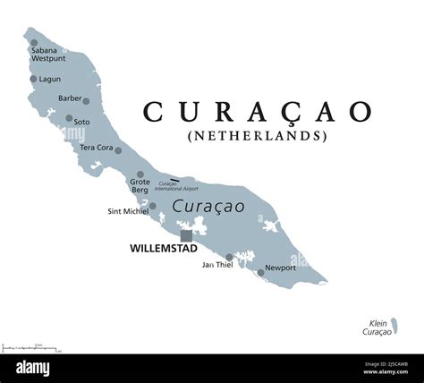 Curacao island map Cut Out Stock Images & Pictures - Alamy