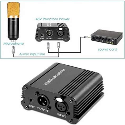 Phantom Power 48V Audio Interface Phantom Power Supply with Adapter at Rs 1100/piece | Power ...