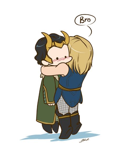 Agent loki and thor bro hug print avengers 8 5 x11 fanart print – Artofit