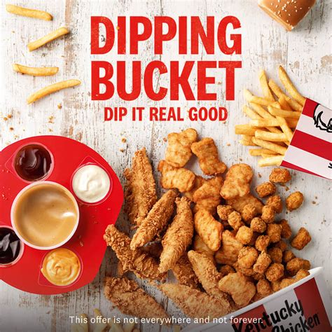 NEWS: KFC Dipping Bucket (12 Nuggets, 8 Tenders, Popcorn Chicken & more) | frugal feeds