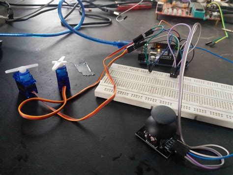 Joystick Based Servo Motor Control using Arduino