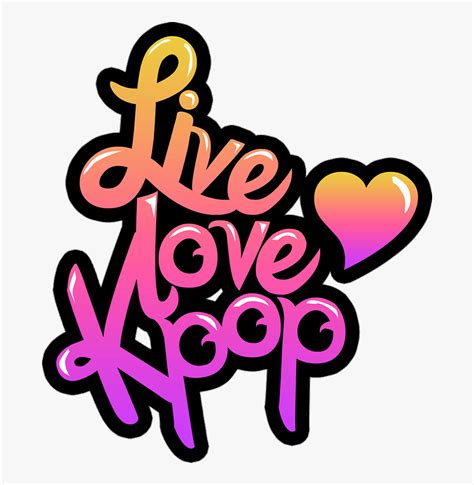 @officialstars ⭐kpop⭐ Kpop Sticker Edit Love Live Livel - Love K Pop, HD Png Download - kindpng