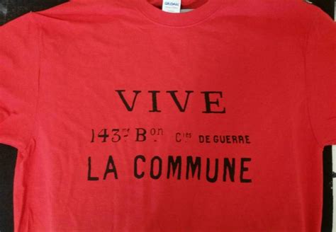 VIVE LA COMMUNE Flag T-shirt paris Commune - Etsy