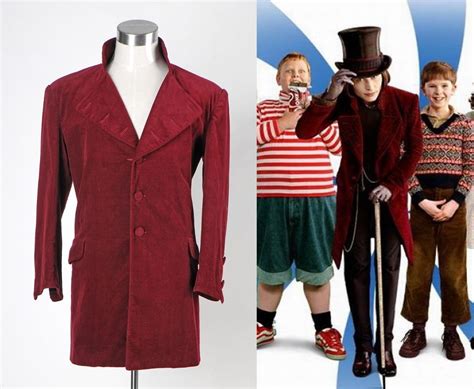 Willy Wonka Charlie And The Chocolate Factory Johnny Depp Jacket Coat Full Set Cosplay Costume ...