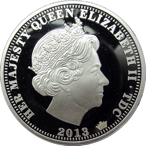 2013 Silver Proof Coin Queen Elizabeth II 60th Anniversary of the Coronation New Zealand ...