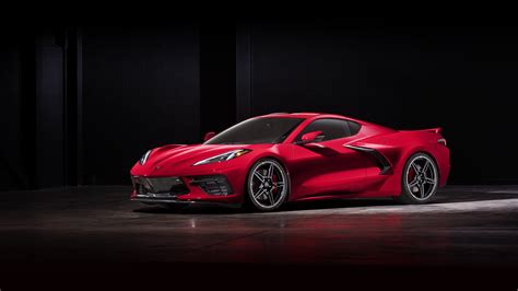 Image Chevrolet 2020 Corvette C8 Stingray Red Cars 3840x2160