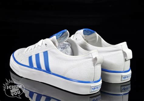 adidas Originals Nizza Hi + Lo - White - Blue - SneakerNews.com