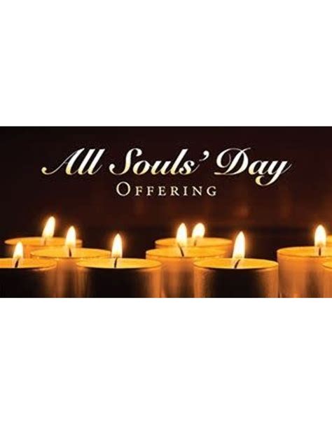 Offering Envelopes - All Souls Day, Candles (100) - Reilly's Church Supply & Gift Boutique