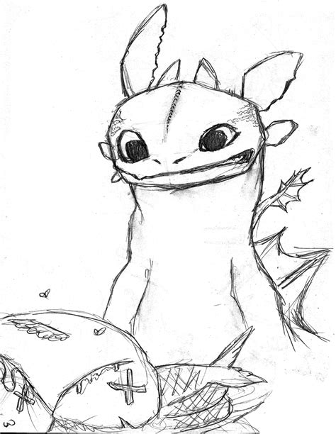 Toothless Drawing at GetDrawings | Free download