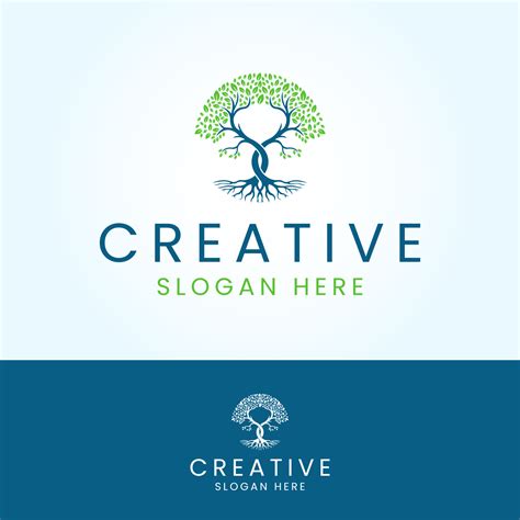 Green tree logo design vector template 23267686 Vector Art at Vecteezy