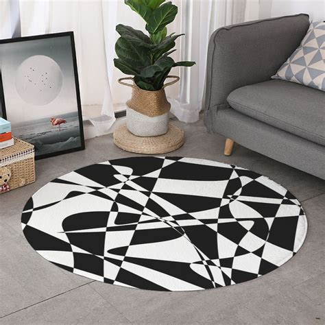 How To Choose The Perfect Black And White Circle Rug - Rug Ideas