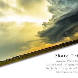 Storm Photography Print Picture of Supercell Thunderstorm - Etsy