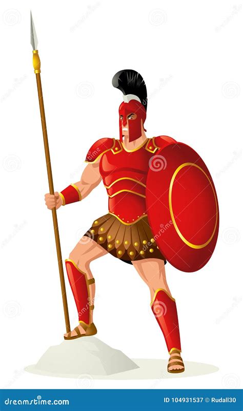 Ares the God of War stock vector. Illustration of hero - 104931537