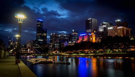 australia, Houses, Rivers, Night, Street, Lights, Melbourne, Cities Wallpapers HD / Desktop and ...