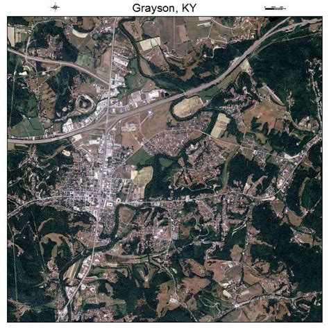 Aerial Photography Map of Grayson, KY Kentucky