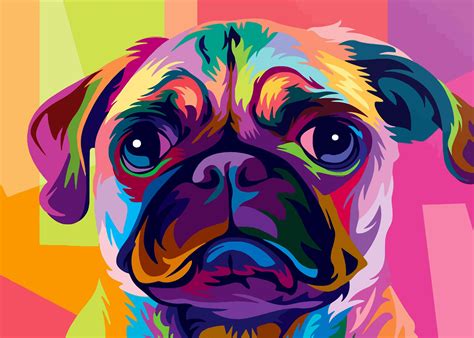 Dog painting pop art – Artofit