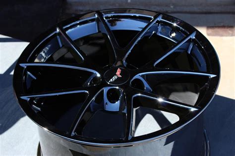 Z06 Black Chrome Corvette Spyder Wheels for C6 Z06 and Grand Sport 18x9.5 / 19x12s ...